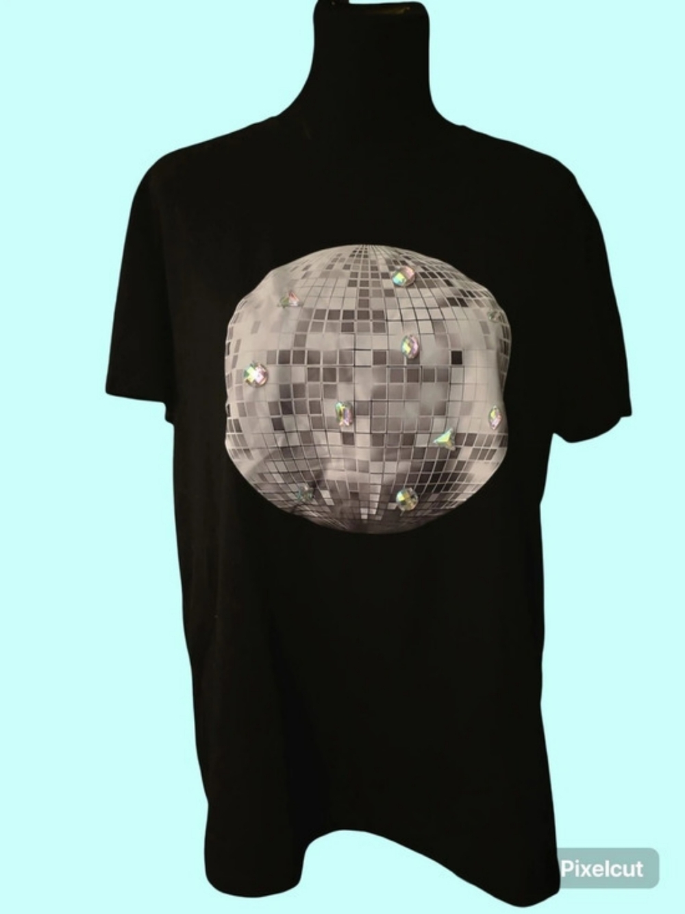 Disco Fever - Black Disco Ball Graphic Top